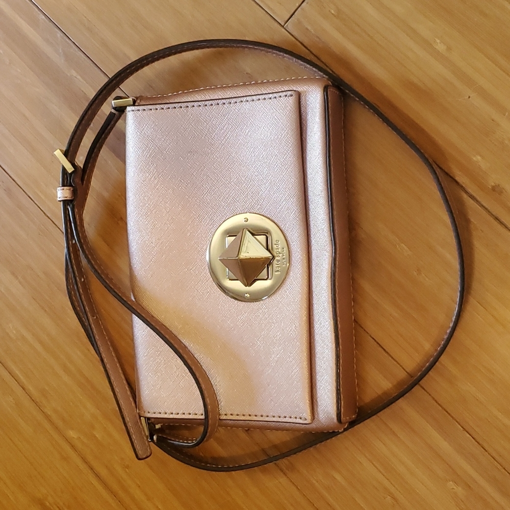 Kate Spade small purse, rose gold